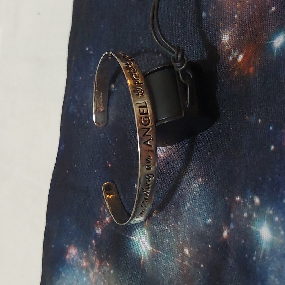 Sterling Silver Message Bracelet - image 1